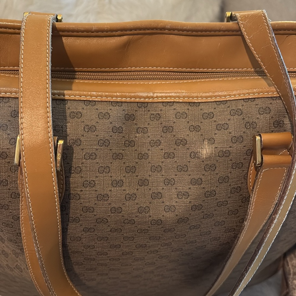 💚❤️SALE Gucci Travel Bag 3 Piece Set Authentic 80's Classic GG Gucci bags💚❤️ - Picture 13 of 17